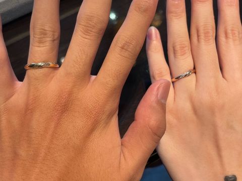 【ケイウノ ブライダル(K.UNO BRIDAL)の口コミ】 チップとデールがモチーフのかわいいデザインです。2匹のしっぽの部分がデ…