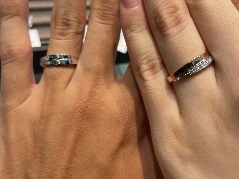 【アイプリモ(I-PRIMO)の口コミ】 主張が強めな、幅のあるデザインのリングです。人と被らないデザインだと…