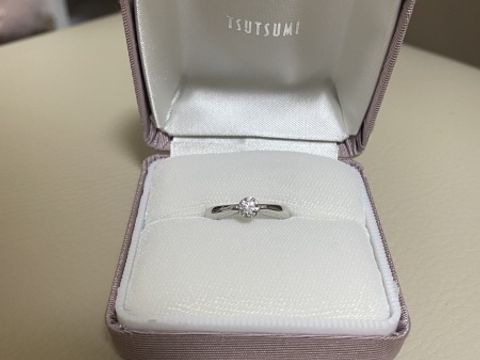 【ジュエリーツツミ(JEWELRY TSUTSUMI)の口コミ】 小さすぎない存在感のある本物のダイヤモンドで、かついつも着けられるよ…