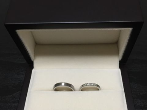 【JEWELRY  KAMATA(ジュエリーかまた)の口コミ】 シンプルかつ2人だけがわかる想いを形にしました。2人の思い出の花火を内…