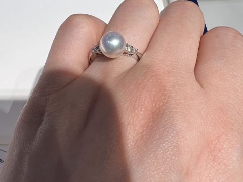 【MIKIMOTO(ミキモト)の口コミ】 大き過ぎず小さ過ぎず、リング幅にもちょうど良いボリュームのあるとても…