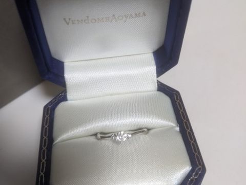 【ヴァンドーム青山(VENDOME AOYAMA)の口コミ】 Vendome Aoyamaが元々好きで、彼に選んでもらいました。派手ではない、華…