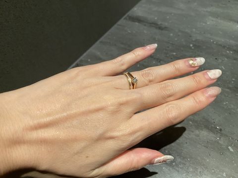 【カルティエ(Cartier)の口コミ】 フルエタニティかハーフエタニティで迷っていたのですが、初めから結婚指…