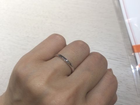 【BIJOUPIKO(ビジュピコ)の口コミ】 普段指輪をつける習慣がないので、つけ心地を重視したいと店員さん伝え、…