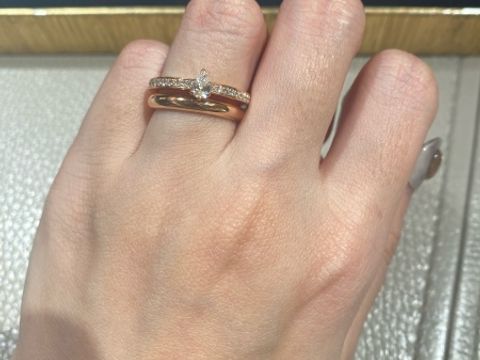 【ショーメ(CHAUMET)の口コミ】 王道のソリテールのデザインは将来あまり使えないのではないかと若干抵抗…