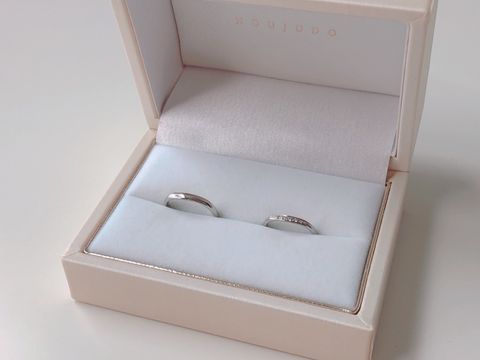 【宝寿堂(ほうじゅどう)の口コミ】 婚約指輪を先に同店舗で購入していたため、それに合う結婚指輪を提案して…