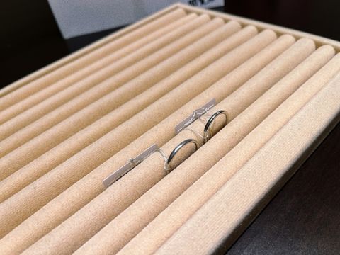 【TRECENTI(トレセンテ)の口コミ】 トゥルーハートは一つ石が入ったシンプルなデザインで、一粒ダイヤの婚約…