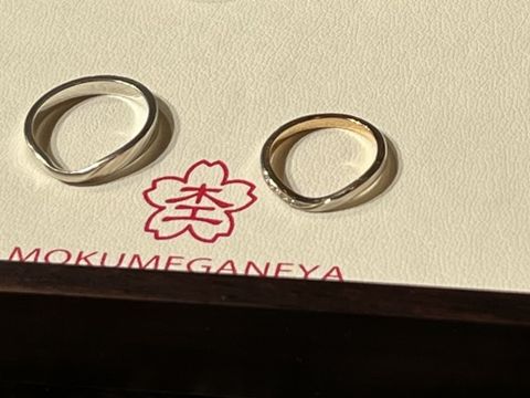 【杢目金屋(もくめがねや)の口コミ】 指輪は他にない和な感じで手作りならではの色調やデザインが素敵でした。…