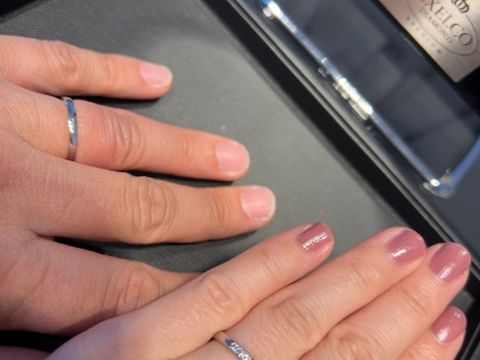 【エクセルコダイヤモンド(EXELCO DIAMOND)の口コミ】 内甲丸の作りが素敵で、どの指輪も着け心地がよかったです！スタッフさん…