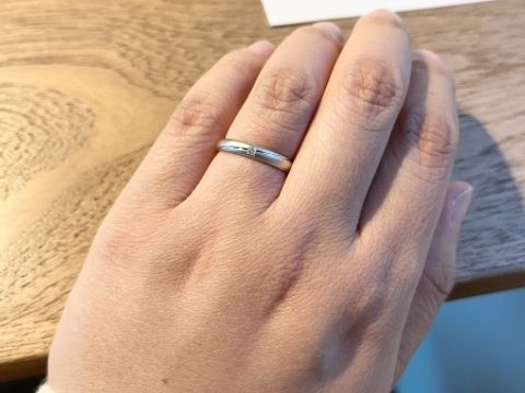 【PILOT BRIDAL(パイロットブライダル)の口コミ】 ネットでこのデザインを見た時は、地味だと思っていましたが、実物はすご…