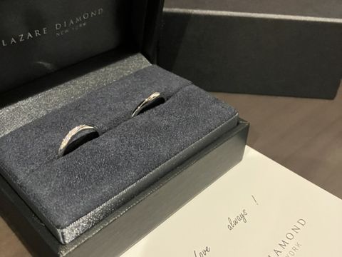 【ラザール ダイヤモンド(LAZARE DIAMOND)の口コミ】 ラザールダイヤモンドというブランド力とシンプルでかつ華のあるデザイン…