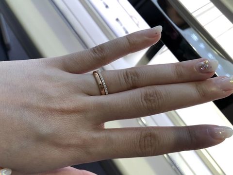 【ショーメ(CHAUMET)の口コミ】 結婚指輪と婚約指輪で重ね付けできるものを検討してエターナルドゥショー…