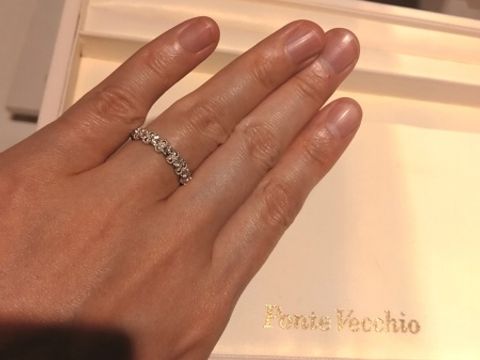 【Ponte Vecchio(ポンテヴェキオ)の口コミ】 銀座店限定デザインだったため、オンラインショールームで事前見学しまし…