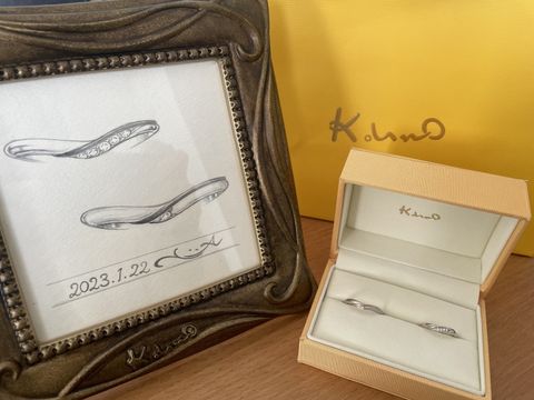 【ケイウノ ブライダル(K.UNO BRIDAL)の口コミ】 なんと言っても接客の良さが1番の決め手でした。
4.5軒指輪のお店を巡りま…