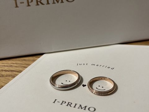【アイプリモ(I-PRIMO)の口コミ】 私は指輪はピンクゴールドがよく、彼がシルバーが良いと好みが少し違った…