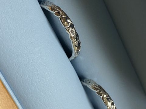 【Local Brand(ローカルブランド)の口コミ】 お互いハワイが好きで、指輪はハワイアンジュエリーが良いと決めていまし…