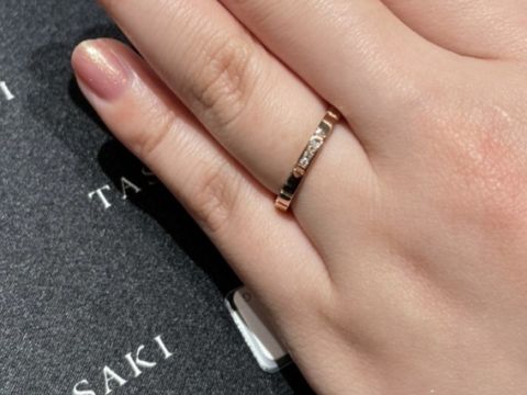 【TASAKI(タサキ)の口コミ】 さくらゴールドと言われるカラーで、肌馴染みがよくとても可愛かったです…