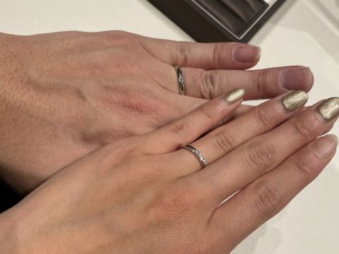 【アイプリモ(I-PRIMO)の口コミ】 試着したデザインは、前後左右上から見た時にどこからでもダイヤのデザイ…