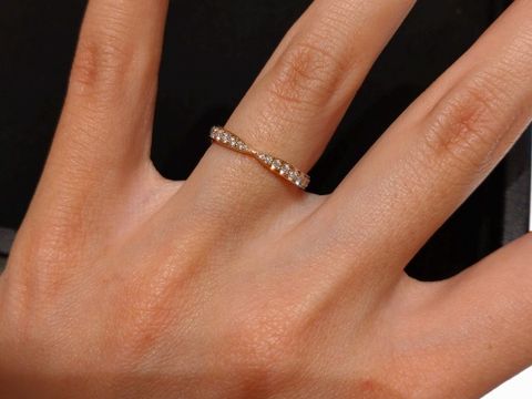 【ティファニー(Tiffany & Co.)の口コミ】 婚約指輪だけど、普段からお出かけするときなどに使いたくて、つけやすさ…