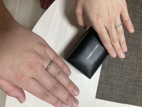 【エクセルコダイヤモンド(EXELCO DIAMOND)の口コミ】 シンプルではあるがしっかりとした指輪のデザインとサイズ直し、コーティ…