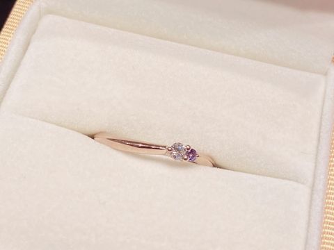 【ケイウノ ブライダル(K.UNO BRIDAL)の口コミ】 ・相手が気に入った結婚指輪と重ね付けをしたいが出来るものが限られてい…