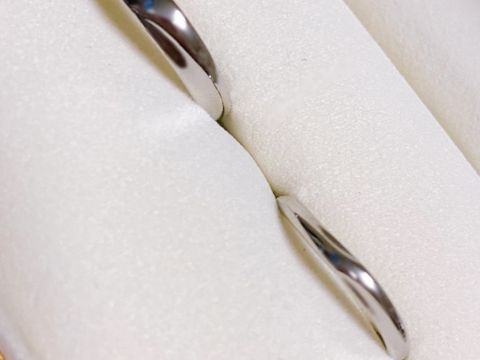 【ケイウノ ブライダル(K.UNO BRIDAL)の口コミ】 婚約指輪に強いこだわりがあったため、結婚指輪は相手の気に入ったものに…