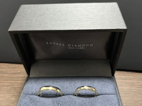 【ラザール ダイヤモンド(LAZARE DIAMOND)の口コミ】 婚約指輪をラザールダイヤモンドで頂いたので、結婚指輪を見に行くにあた…