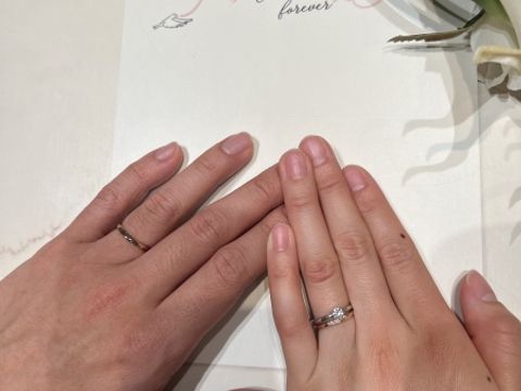 【アイプリモ(I-PRIMO)の口コミ】 婚約指輪を選んでいただいたブランドで、結婚指輪を購入したいと思ってい…