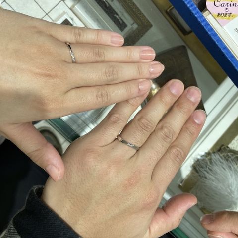 【tamaya BRIDAL(宝石の玉屋)の口コミ】 オリジナルの指輪なので2本でも価格がお安いです。シンプルながらもダイヤ…