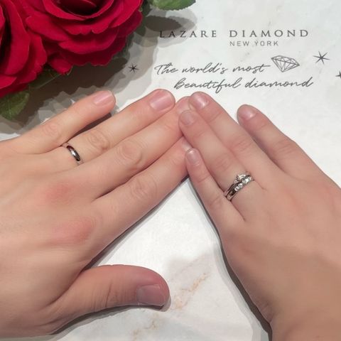 【ラザール ダイヤモンド(LAZARE DIAMOND)の口コミ】 結婚10年目の節目に結婚指輪を新調しました。ラザールダイヤモンドさんは2…