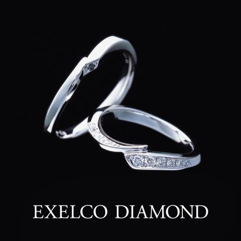 ★EXELCO DIAMOND★ マリッジリング 結婚指輪 ペア Pt950 ☆EXELCO DIAMOND☆ マリッジリング 結婚指輪 ペア Pt950 結婚指輪