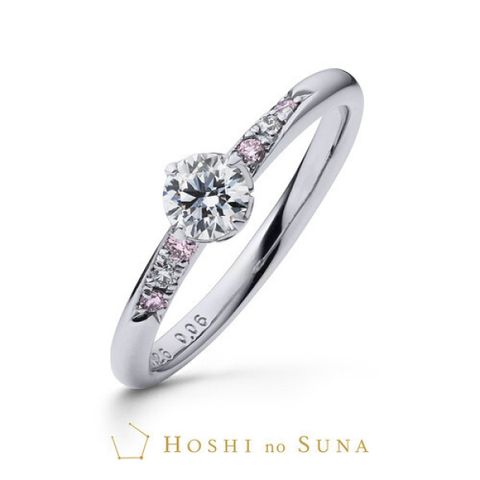 星の砂 HOSHI no SUNA 流れ星 ダイヤモンド リング プラチナ 星の砂 TWINKLE / トゥインクル(かがやき)婚約指輪 | 星の砂