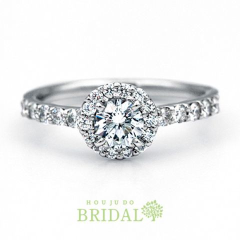 【宝寿堂(ほうじゅどう)】【宝寿堂】ダイヤで取り巻いた豪華で華やかなエンゲージ《HD2532》