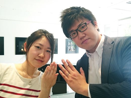 結婚指輪の他にはないデザインが気に入りました_263