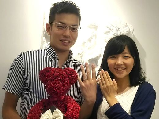 ダイヤモンドの詳しい説明をしてくださり、似合うリングを探してくれました_360