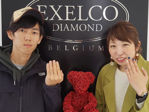 好きなダイヤモンドを選ぶことができるのが決め手です_790