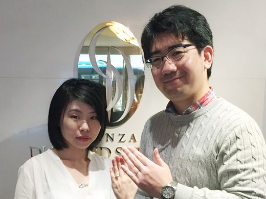 たくさんのデザインからお気に入りのリングを選ぶことが出来ました_592