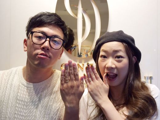 提案してくださったリング全てが可愛く、見ているだけで楽しかったです_278