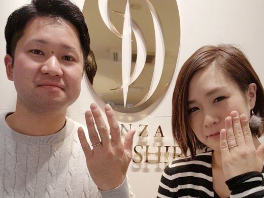 シンプルなデザインとダイヤモンドの輝きにひとめぼれしました_553