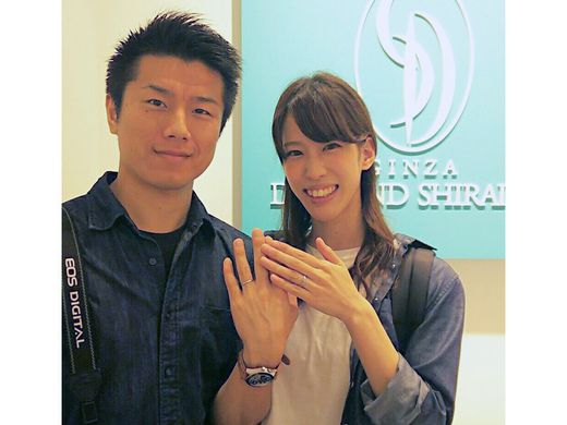 時間をかけ丁寧な接客と分かりやすいご説明のおかげで納得のいく指輪と出会えました_523