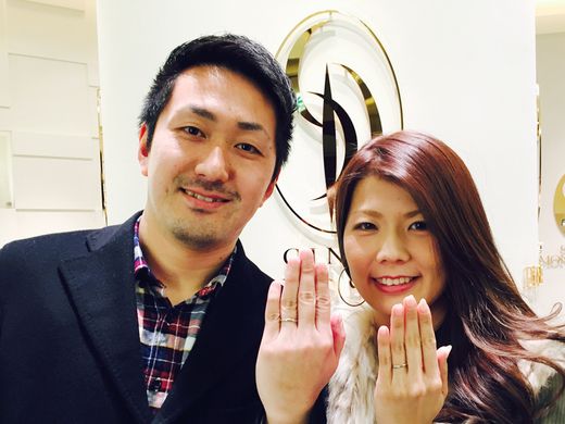 シンプルでキレイ！内側に入れたダイヤモンドがお気に入りです_ 773