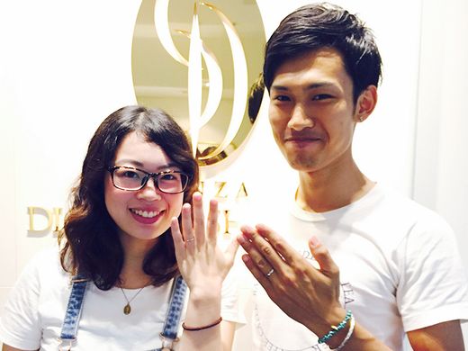 結婚指輪の内側にあるストーンが気に入りました_419