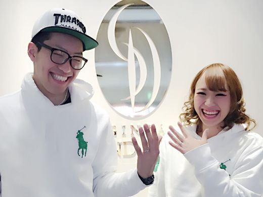 メンズの方にブルーサファイアが入っていてかっこいいなって思いました_118