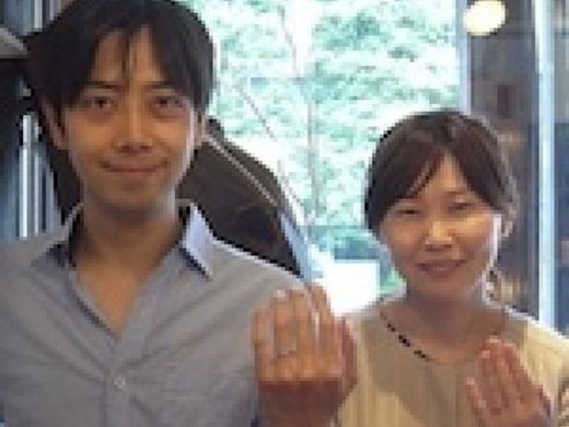 色々とアドバイスを頂いてすごく素敵な指輪になりました。