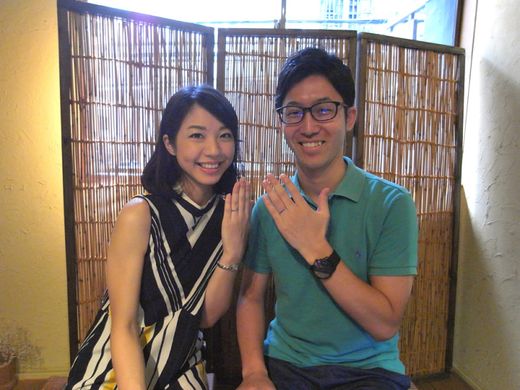 指輪をはめた瞬間、手作りのあたたかみを感じました 〜ichi大阪店〜