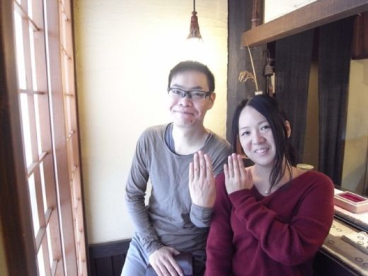 理想的な仕上りです。素敵な結婚指輪になりました。〜ichi渋谷店〜