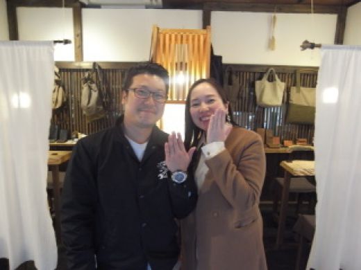 打合せからとてもご丁寧に進めていただき、最高な指輪を造っていただきました!