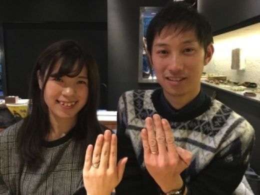 自分たちにピッタリのオンリーワンのリングが出来ました!