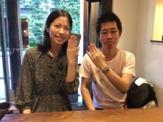 イメージ通りの指輪が完成してとっても嬉しいです。