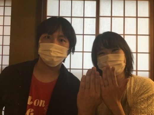 主人と話していた希望通りのリングを制作して頂きました。